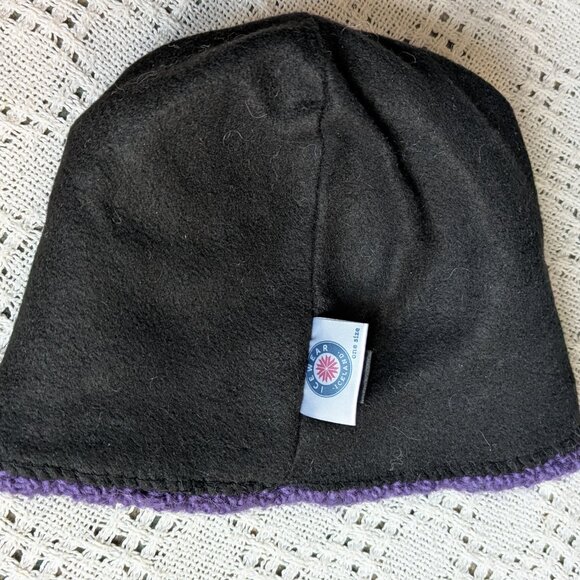 ICEWEAR Hand Knitted Icelandic 100% Wool Unisex Vik Hat Beanie Lined One Size - Picture 3 of 4